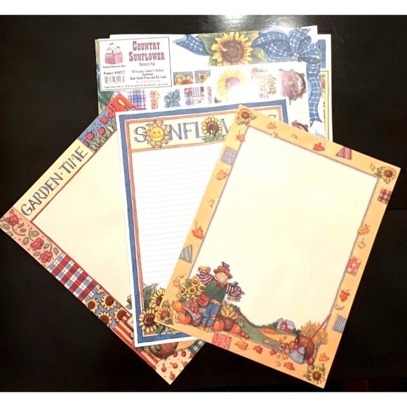 Country Sunflower Memory Pak 30 Frames Labels & Stickers 80227 - Picture 8 of 8